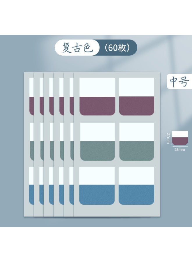 NATHAN Index Stickers Small Card Paging Label Stickers Writable Sticky Notes Creative Student Color Note Stickers Instruction Stickers - Image 1