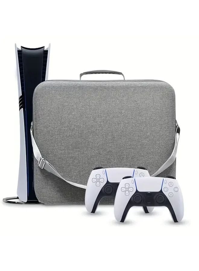 Gray EVA Shock Resistant Anti Fall Portable Storage Bag Box for PS5 PRO Host Accessories - Image 2