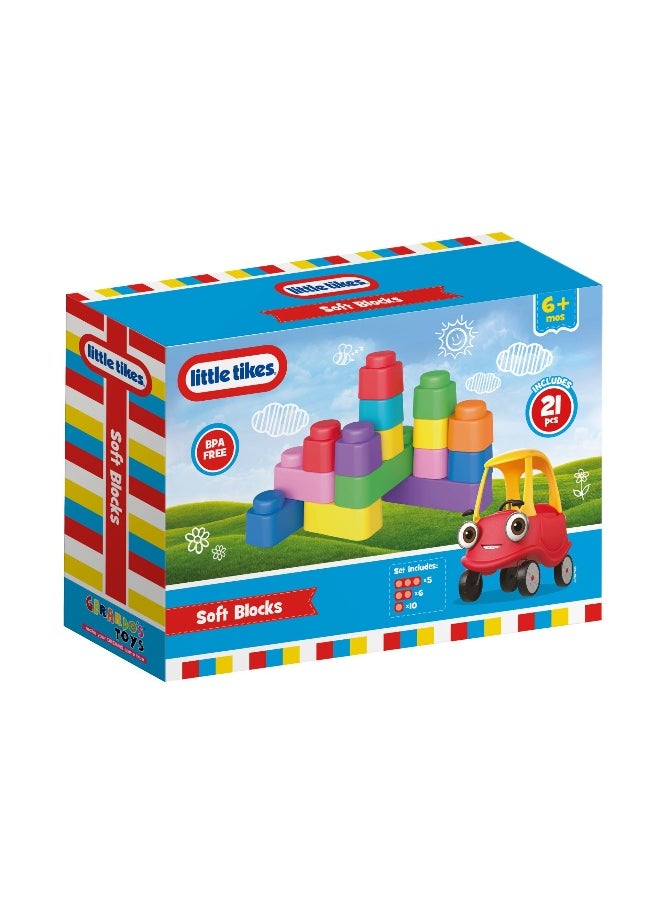 little tikes Little Tikes Soft Blocks Stacking Toy Set (21 Pieces)  - Image 1