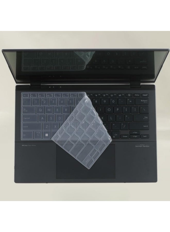 Compatible with ASUS ZenBook 14 OLED 2025 UX3405C 14-inch fully transparent laptop keyboard cover and high-definition tempered glass - Image 5