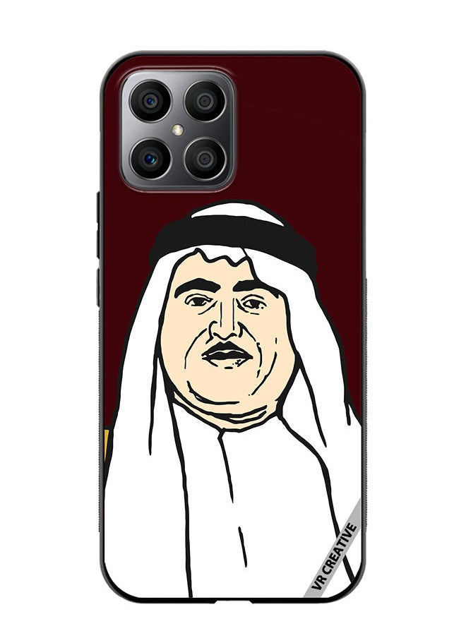 Protective Case Cover For Honor X8 Sheikh Khalid Bin Mohammed Al Qasimi Design Multicolour