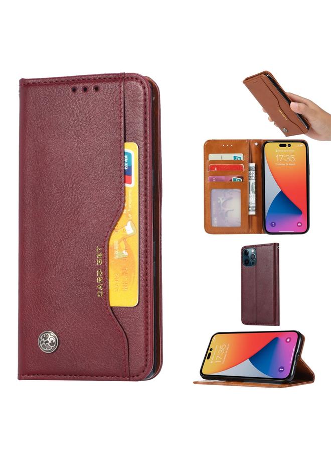 S-TOP Case For iPhone 14 Pro Max Knead Skin Texture Leather Case - Image 1