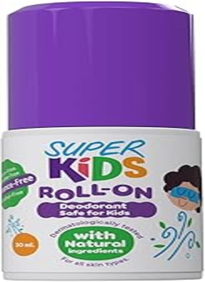 SUPER KIDS - Super kids roll-on deodarnt safe for kids 30ml - Image 1