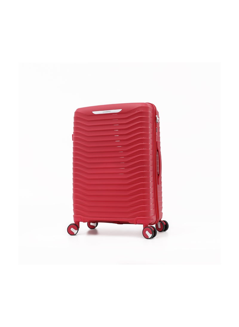 CHAMPS - Unbreakable Hardshell PP Luggage Set with 8 Wheels Thick Shell Multi Layer PP 3 Piece Set, 20, 24, 28 Inch (Burgundy) - Image 1