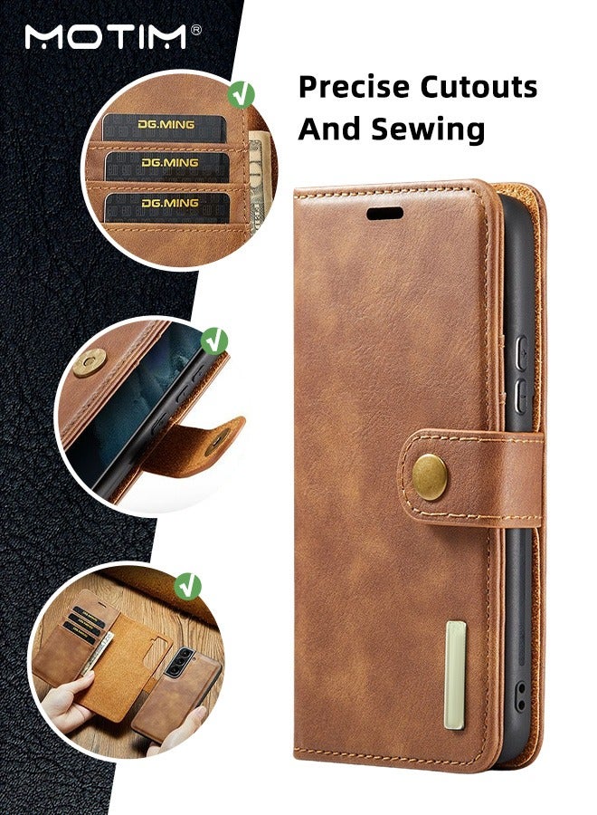 Motim Samsung Galaxy S23 Case 6.1 Inch Premium Flip Leather Drop Protection Anti Drop Phone Case with Wallet Shockproof Protective Kickstand Case Cover for S23  - Image 2