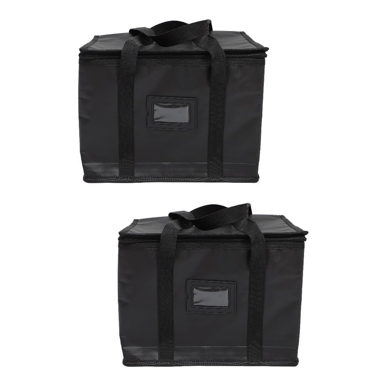 2pcs Grocery Shopping Bag Lunch Bag Insulated Food Carrier Bag - Image 1