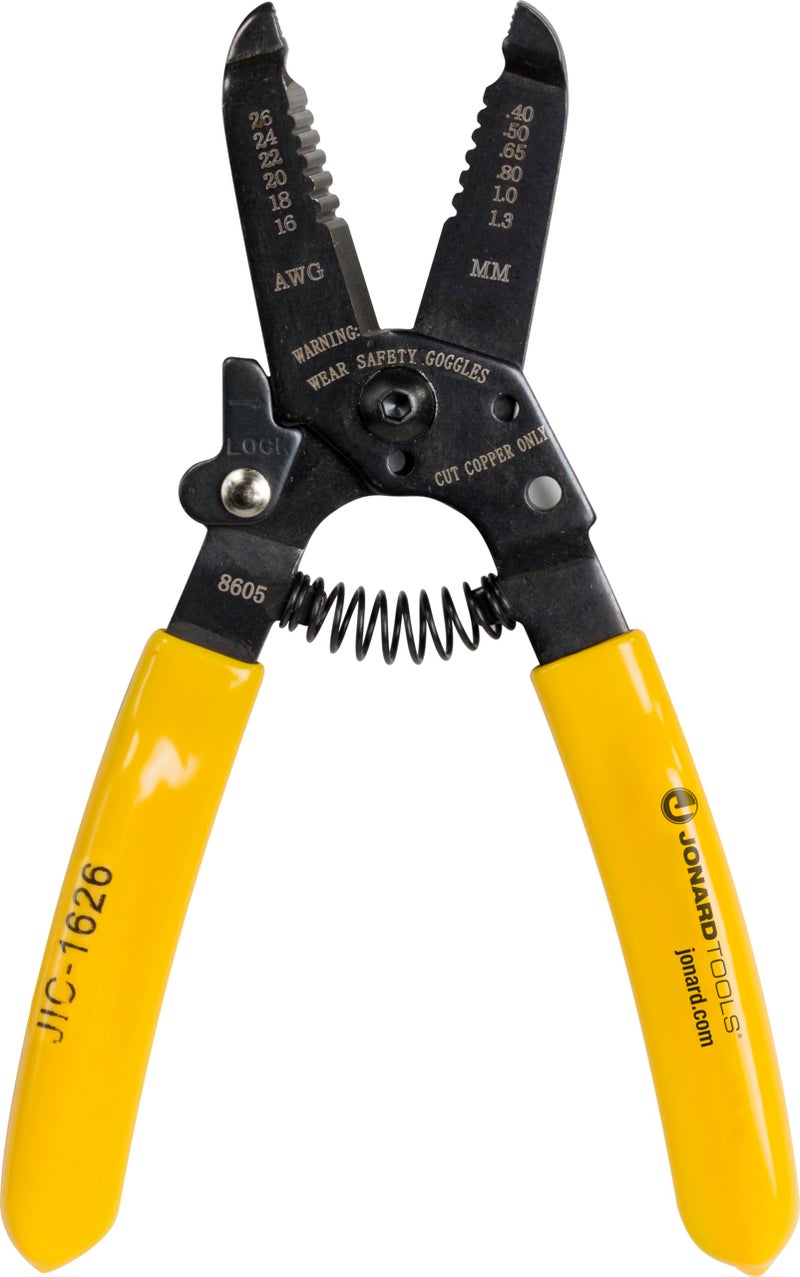 Jonard Tools JIC-1626 16-26 AWG Wire Stripper and Cutter, 6-3/4" Length - Image 1