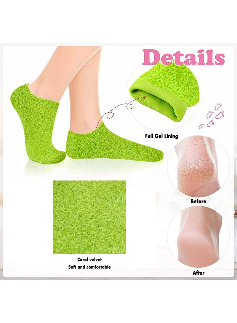 AMYTIS GARDEN Aloe Vera Silicone Gel Moisturizing Socks - Image 2