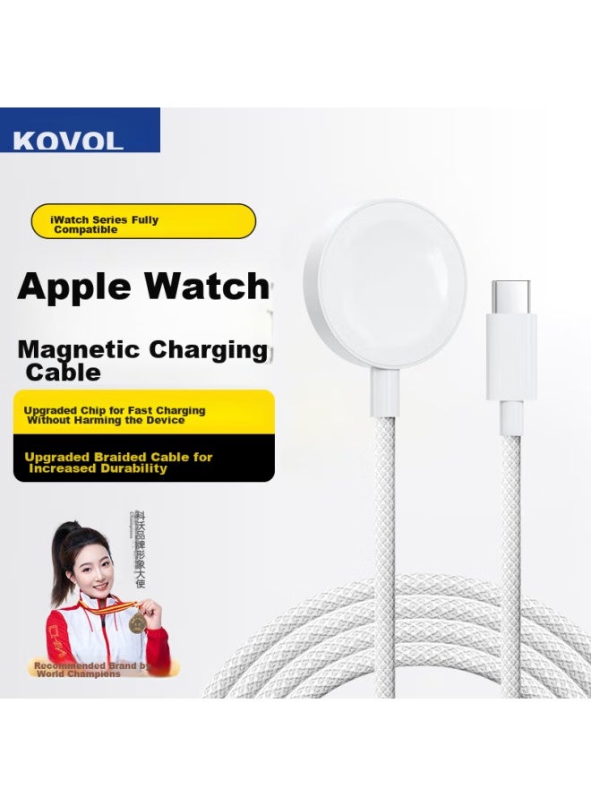 KOVOL شاحن Kewo المتوافق مع Apple Watch، شاحن لاسلكي iwatch ترقية مغناطيسي Magsafe كابل شحن، لأبل ووتش S9/8/7/6/5/4/3/2/se/ultra - Image 1