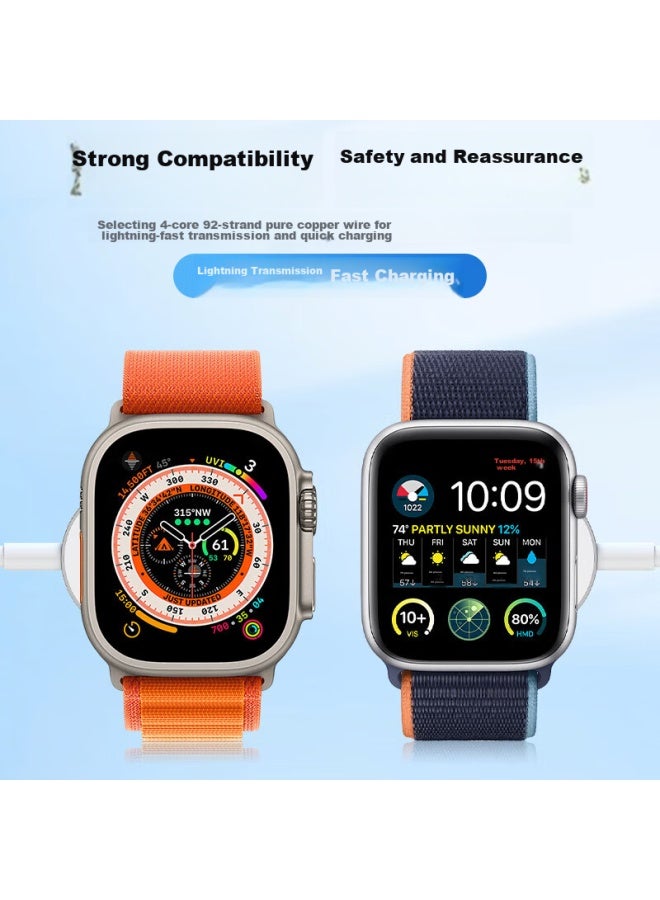 KOVOL شاحن Kewo المتوافق مع Apple Watch، شاحن لاسلكي iwatch ترقية مغناطيسي Magsafe كابل شحن، لأبل ووتش S9/8/7/6/5/4/3/2/se/ultra - Image 5