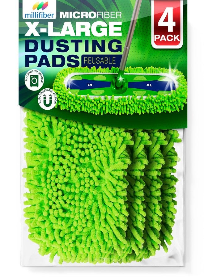 Millifiber X-Large Dust Mop Refill for Swiffer XL Mop (4 Pack) - Microfiber Pet Heavy Duty Dry Refills (Handle is Not Included) - Image 1