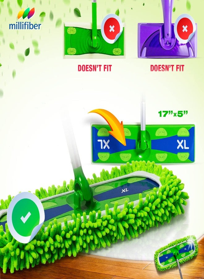 Millifiber X-Large Dust Mop Refill for Swiffer XL Mop (4 Pack) - Microfiber Pet Heavy Duty Dry Refills (Handle is Not Included) - Image 2