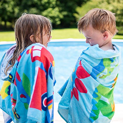 Wildkin Kids Beach Towel – 100% Cotton, Soft & Absorbent, Ideal Pool & Beach Essential - Trains, Planes and Trucks - Image 2