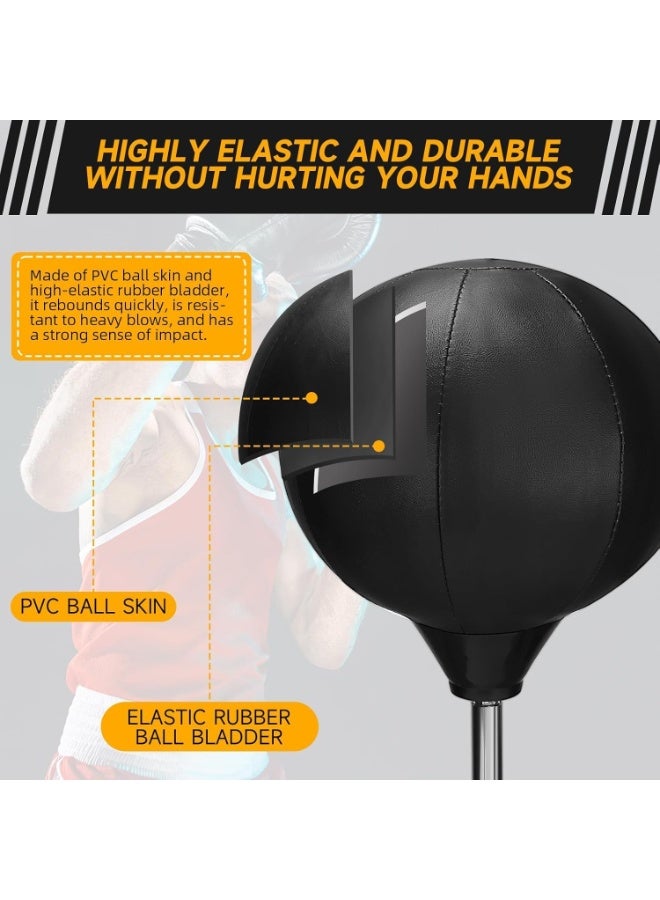 Soofam Punching Bag with Stand, Height Adjustable, for Teens & Adults, Boxing Bag, Speed Bag, Training Equipment, Stress Relief, Fitness,Home Gym - Image 5