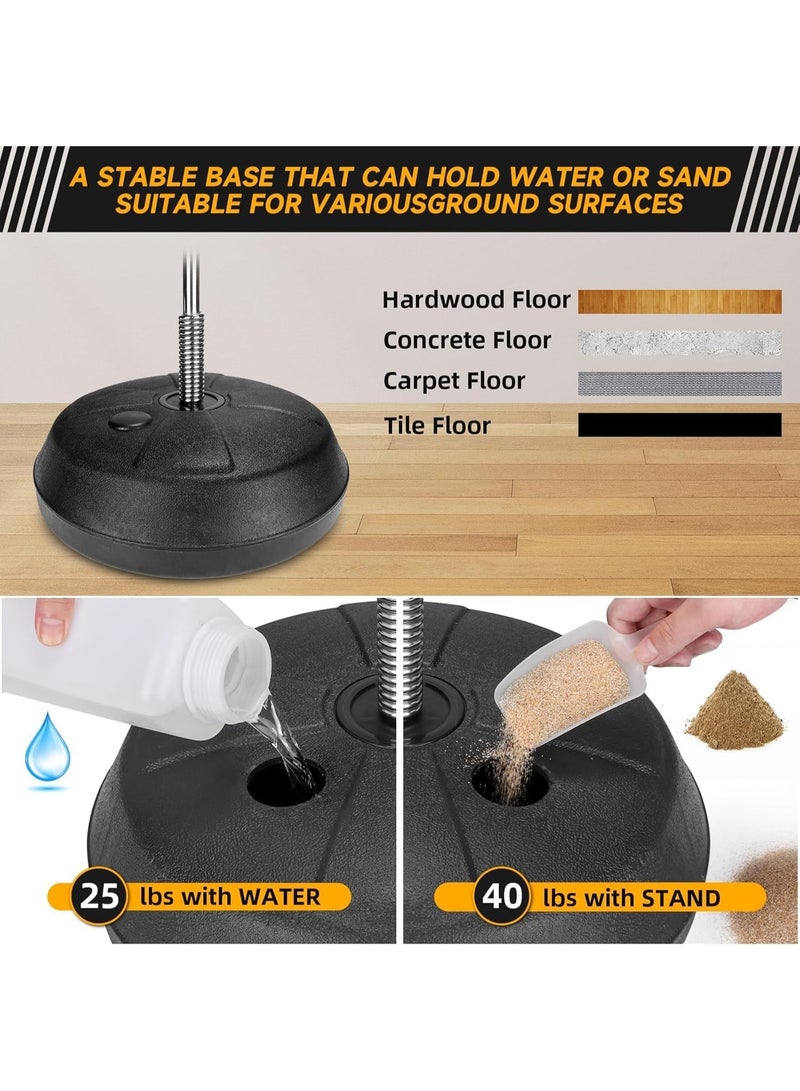 Soofam Punching Bag with Stand, Height Adjustable, for Teens & Adults, Boxing Bag, Speed Bag, Training Equipment, Stress Relief, Fitness,Home Gym - Image 4