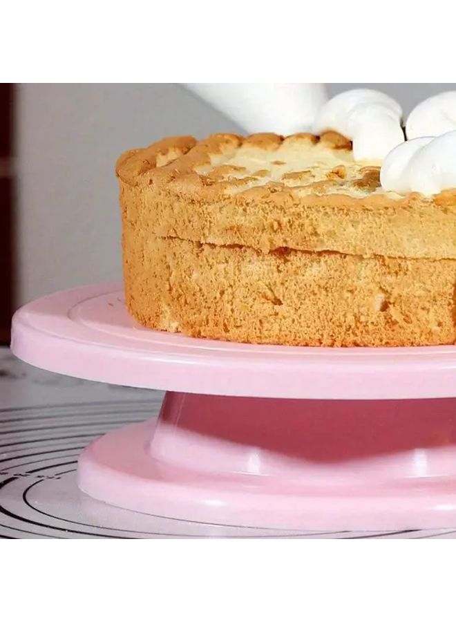 Purple Cake Turntable For Baking And Decorating Durable Plastic Revolving Stand Essential Kitchen Tool - Image 4