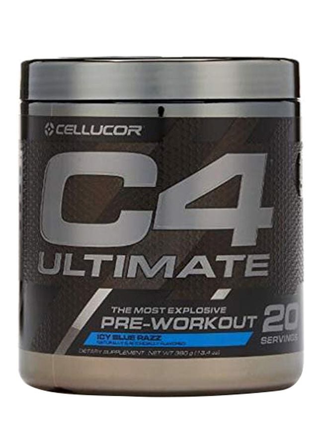 CELLUCOR C4 Ultimate Pre-Workout - Icy Blue Razz - 20 Servings - Image 1