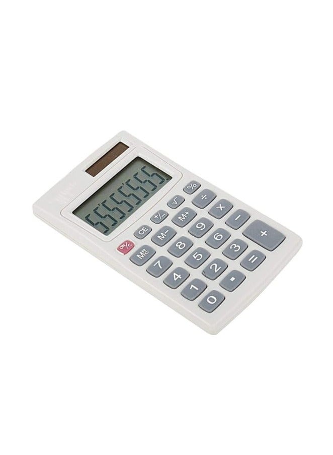 8 Digit Calculator with Dual Power, Metal Cover, and Big LCD Display – Durable and Portable Office Calculator - Image 2