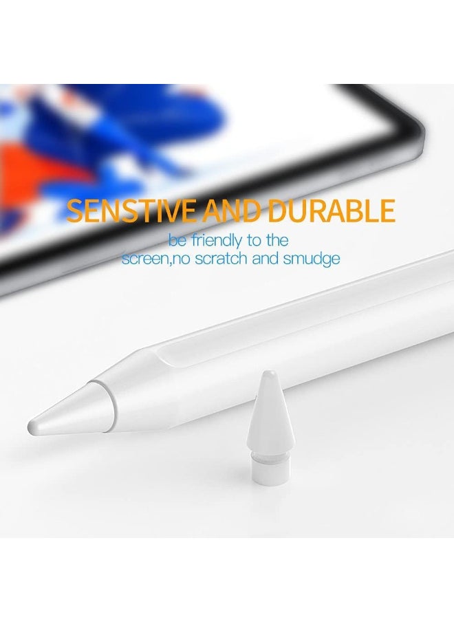 Pencil Replacement Tip, Compatible with 1st & 2nd Generation, White, High Sensitivity, Tilt & Pressure White, Pencil Tip