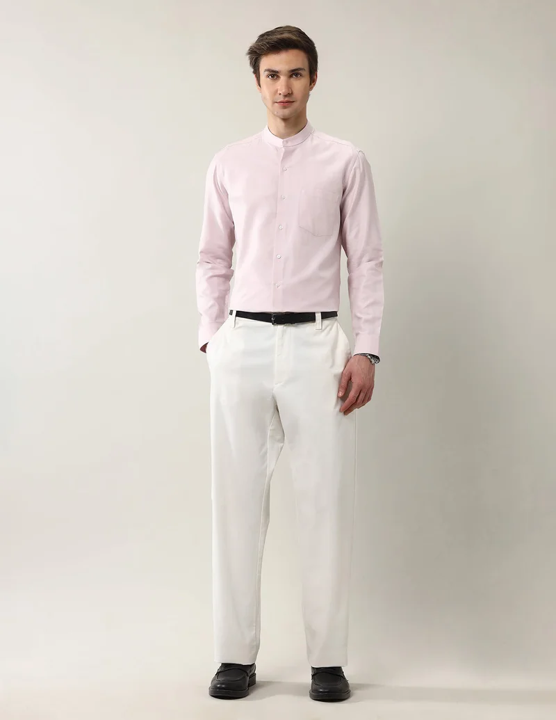 Arrow Light Lavender Manhattan Slim Fit Shirt for Men | Best Price UAE