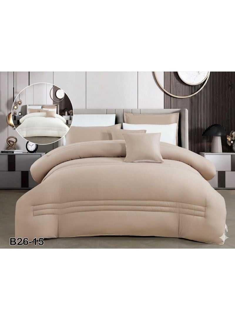 8-piece double-sided summer bed sheet set – reversible double design, ultra-soft and elegant hotel touch - Image 1