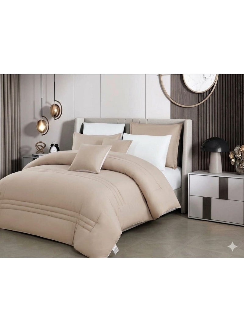 8-piece double-sided summer bed sheet set – reversible double design, ultra-soft and elegant hotel touch - Image 3