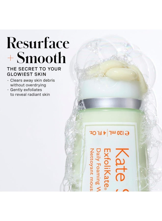 Kate Somerville ExfoliKate Cleanser â€“ Daily Exfoliating Foaming Face Wash, Clinically Formulated Glycolic Acid and Lactic Acid Gentle Facial Scrub, 4 Fl Oz - Image 3