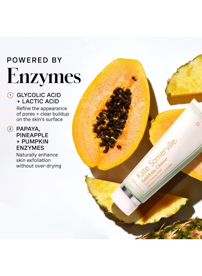 Kate Somerville ExfoliKate Cleanser â€“ Daily Exfoliating Foaming Face Wash, Clinically Formulated Glycolic Acid and Lactic Acid Gentle Facial Scrub, 4 Fl Oz - Image 5