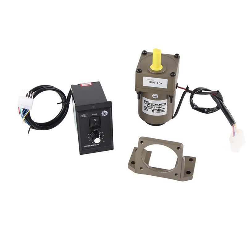 M315-402 220V 15W Adjustable Speed Reversible Gear Motor with Controller Bracket(10K) - Image 1
