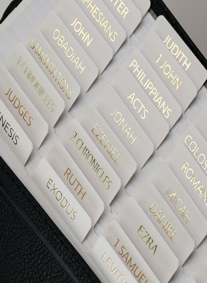 UPAFEXXI-Laminated Bible Tabs with Book Summaries(3D Gold Foil Embossed Lettering), Bible Tabs for Women and Men, Reposition Large Print Stickers, Easy to Read, 80Chapters Labels for Easy Navigation - Image 5