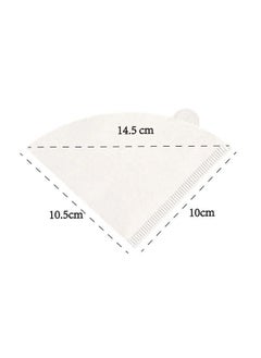 DTBG 100 Piece Coffee Paper Filter Set V60 Size 01 White  - Image 3