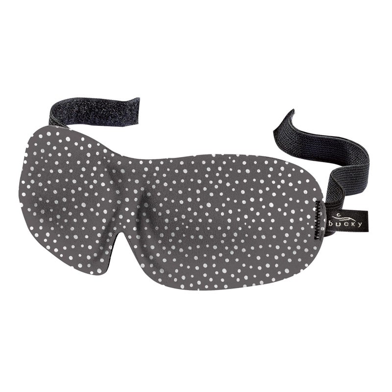 Bucky 40 Blinks No Pressure Eye Mask for Travel Sleep Granite Dots One Size