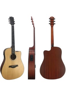 Semi Acoustic Natural Guitar With Bag