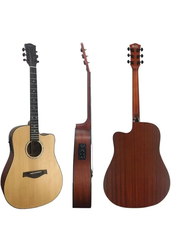 Megarya - Semi Acoustic Natural Guitar With Bag - Image 1