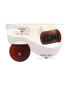 Megarya Semi Acoustic Natural Guitar With Bag  - Image 4