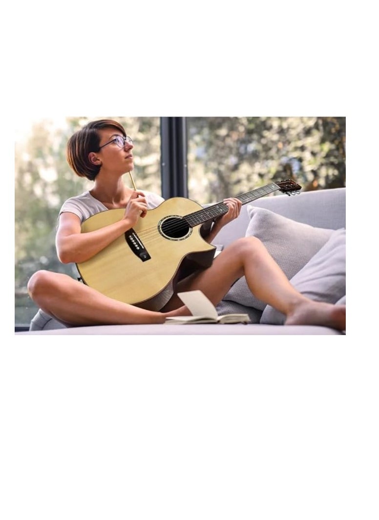 Megarya - Semi Acoustic Natural Guitar With Bag - Image 1