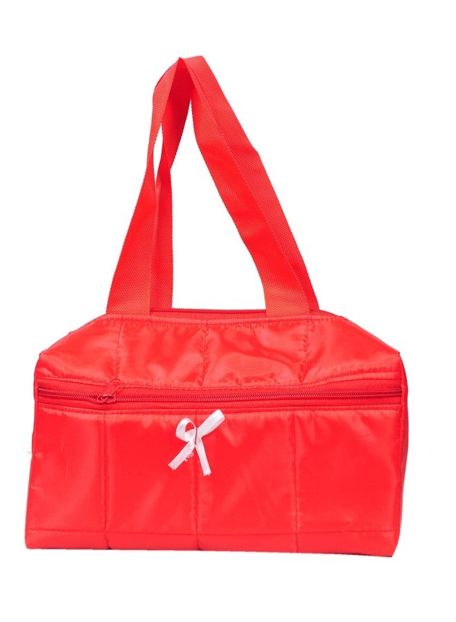 SuneshCreation Pack of 3 Red Nylon Travel Women's Casual Handbag/Shoulder Bag - Image 3