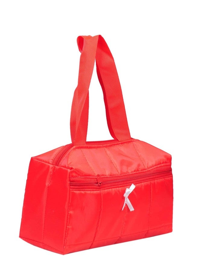 SuneshCreation Pack of 3 Red Nylon Travel Women's Casual Handbag/Shoulder Bag - Image 2