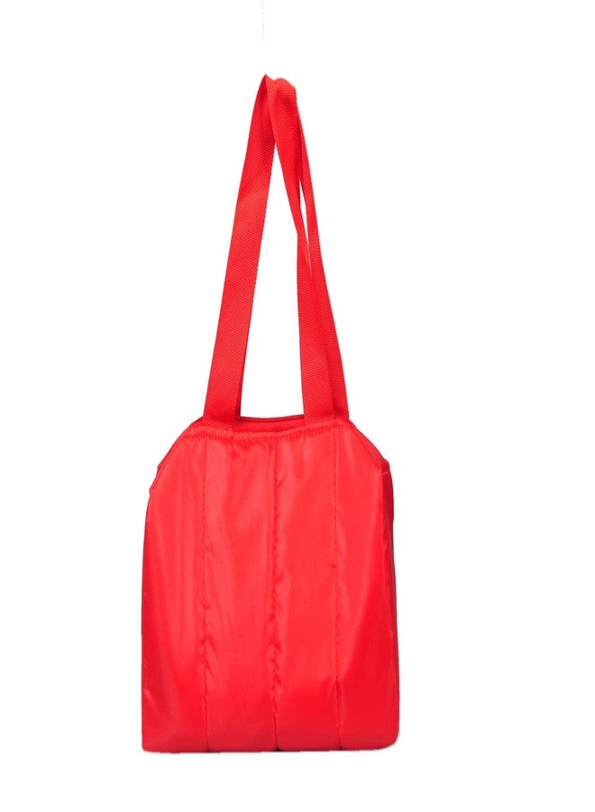 SuneshCreation Pack of 3 Red Nylon Travel Women's Casual Handbag/Shoulder Bag - Image 4