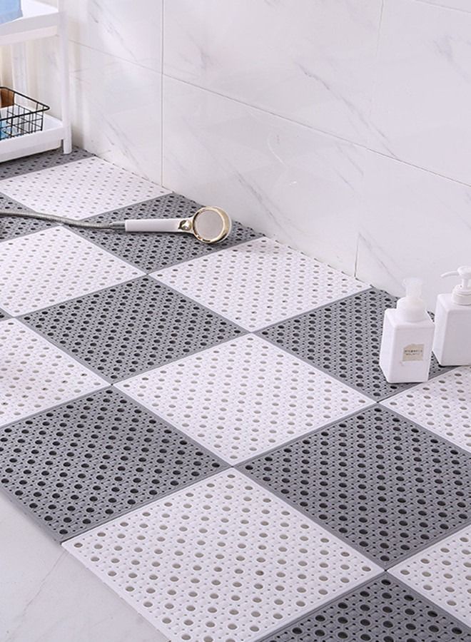 Shower Room Bathroom Kitchen Non-slip Mat, Freely Combinable Floor Mat With Drain Hole One Piecie  - Image 4