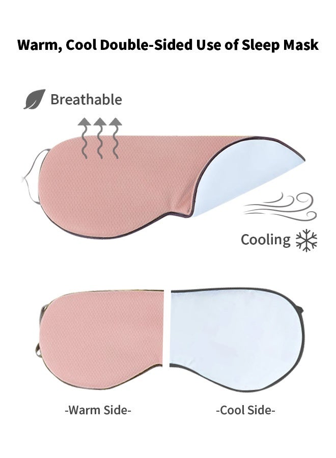 HAYALUX 3 Pack of Double-Sided Eye Mask, Sleep Eye Masks with Adjustable Ear Straps, Lightweight & Breathable for Night Sleep and Relaxation - Image 3