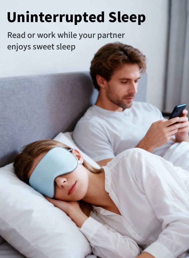 HAYALUX 3 Pack of Double-Sided Eye Mask, Sleep Eye Masks with Adjustable Ear Straps, Lightweight & Breathable for Night Sleep and Relaxation - Image 4