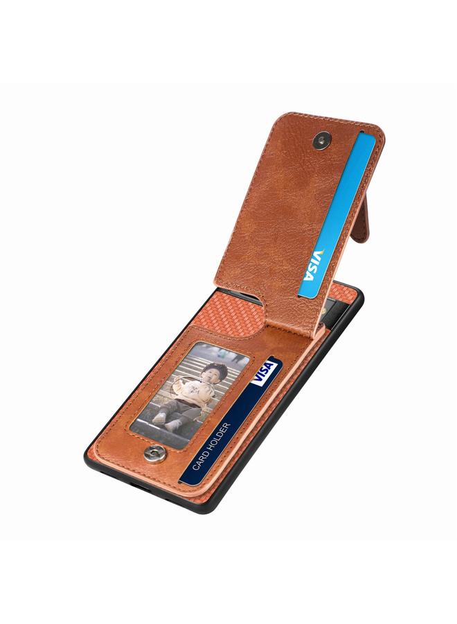 Zaboon Case For Google Pixel 7 Carbon Fiber Vertical Flip Zipper Phone Case - Image 3