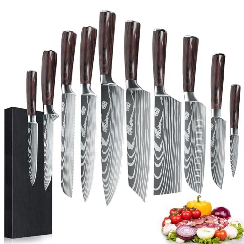 Dfito Knives Set for Kitchen, 5 Piece Sharp Knife Set with High Carbon Stainless Steel, Chef Knife Set professional with Gift Box - Image 1