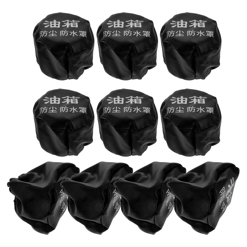 10pcs Truck Oil Cap Covers Black Automotive Replacement Pu Cap Lid Dust Cover Protective Gas Protector For Car - Image 4
