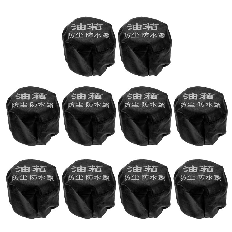 10pcs Truck Oil Cap Covers Black Automotive Replacement Pu Cap Lid Dust Cover Protective Gas Protector For Car - Image 5