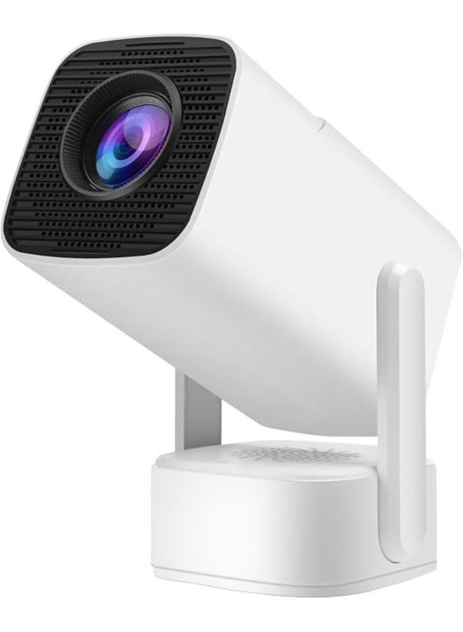 Portable Smart Projector with 180° Rotatable Design – 1080P Full HD Support, Android 11, Electric Focus, Auto Keystone & 5G WiFi 6 for Home Cinema - Image 1