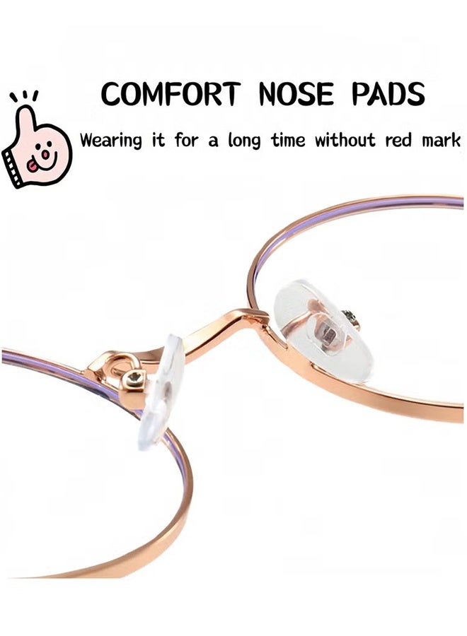 Ba Love Kids Blue Light Blocking Glasses, Anti Eyestrain Computer Glasses, Gaming Eyewear UV400 Protection with Light Weight Metal Frame for Boys Girls and Children Age 3-12, Pink - Image 4