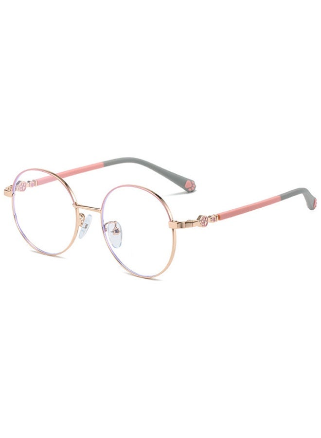 Ba Love Kids Blue Light Blocking Glasses, Anti Eyestrain Computer Glasses, Gaming Eyewear UV400 Protection with Light Weight Metal Frame for Boys Girls and Children Age 3-12, Pink - Image 1
