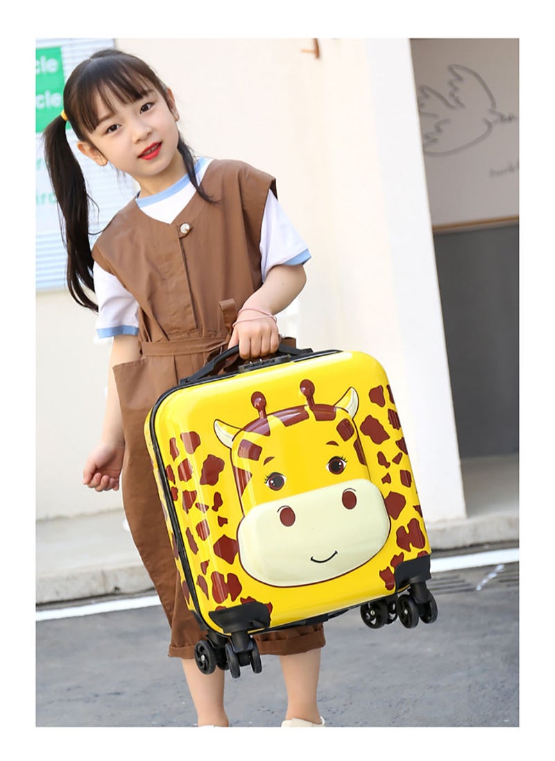 MissTiara Kids Roller Duffle Bag Travel Quiet Spinner Wheel Luggage 18 Inch Travel and School Roller Case  - Image 3